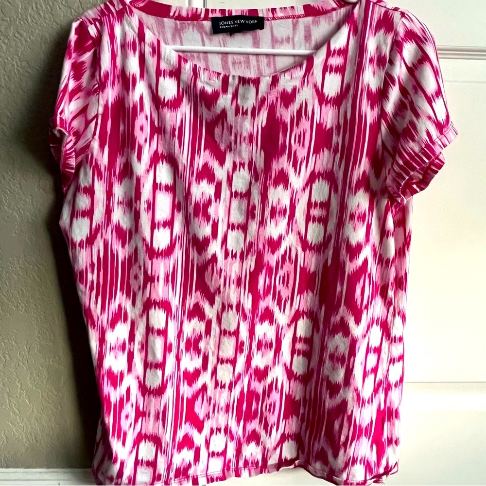 Charter Club Pink Patterned Women's Tee